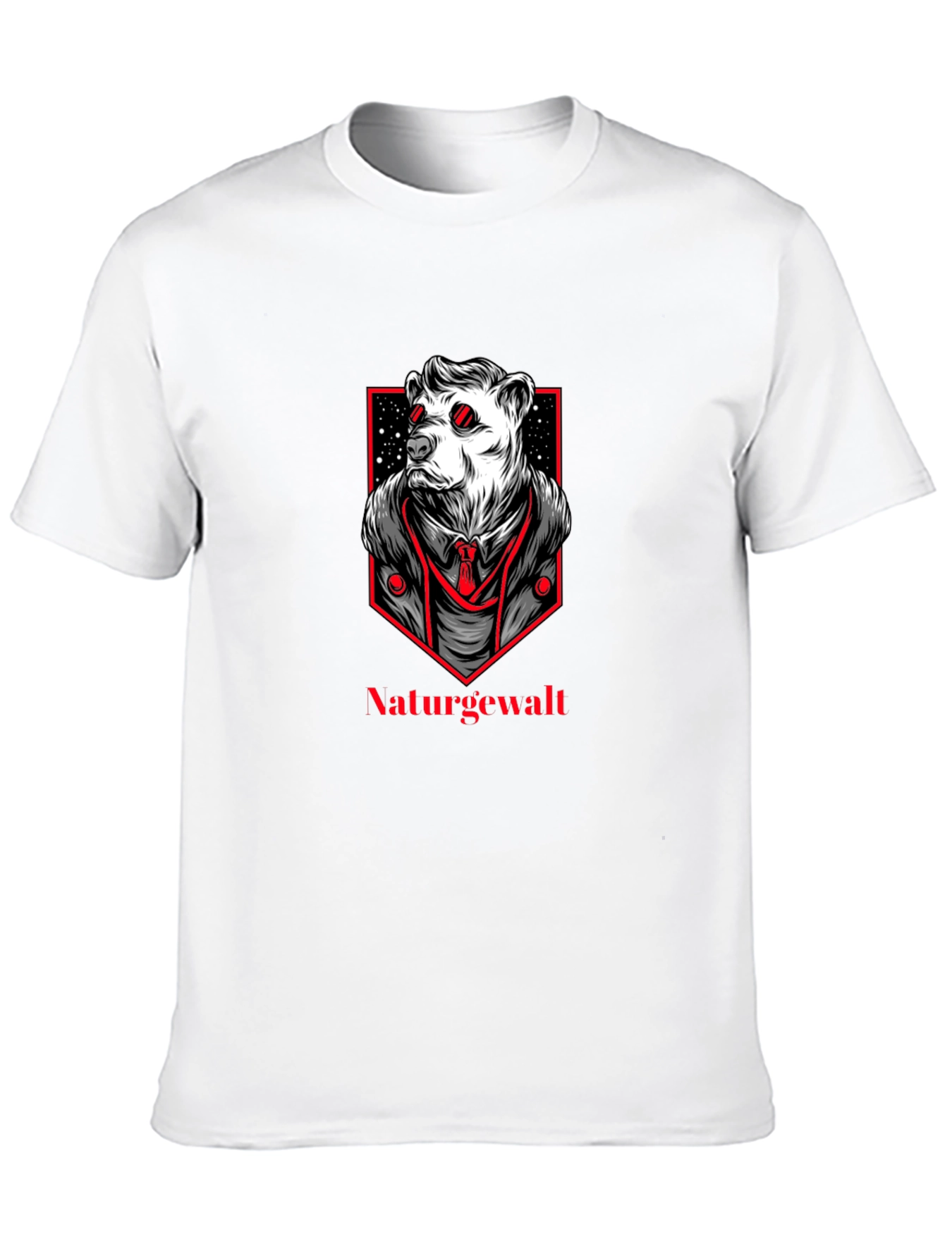 Natures Force Bear Graphic Tee - Black