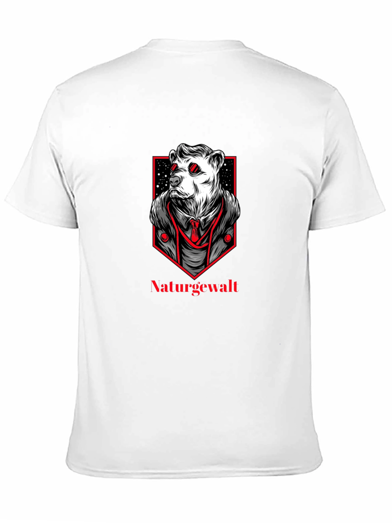 Natures Force Bear Graphic Tee - Black