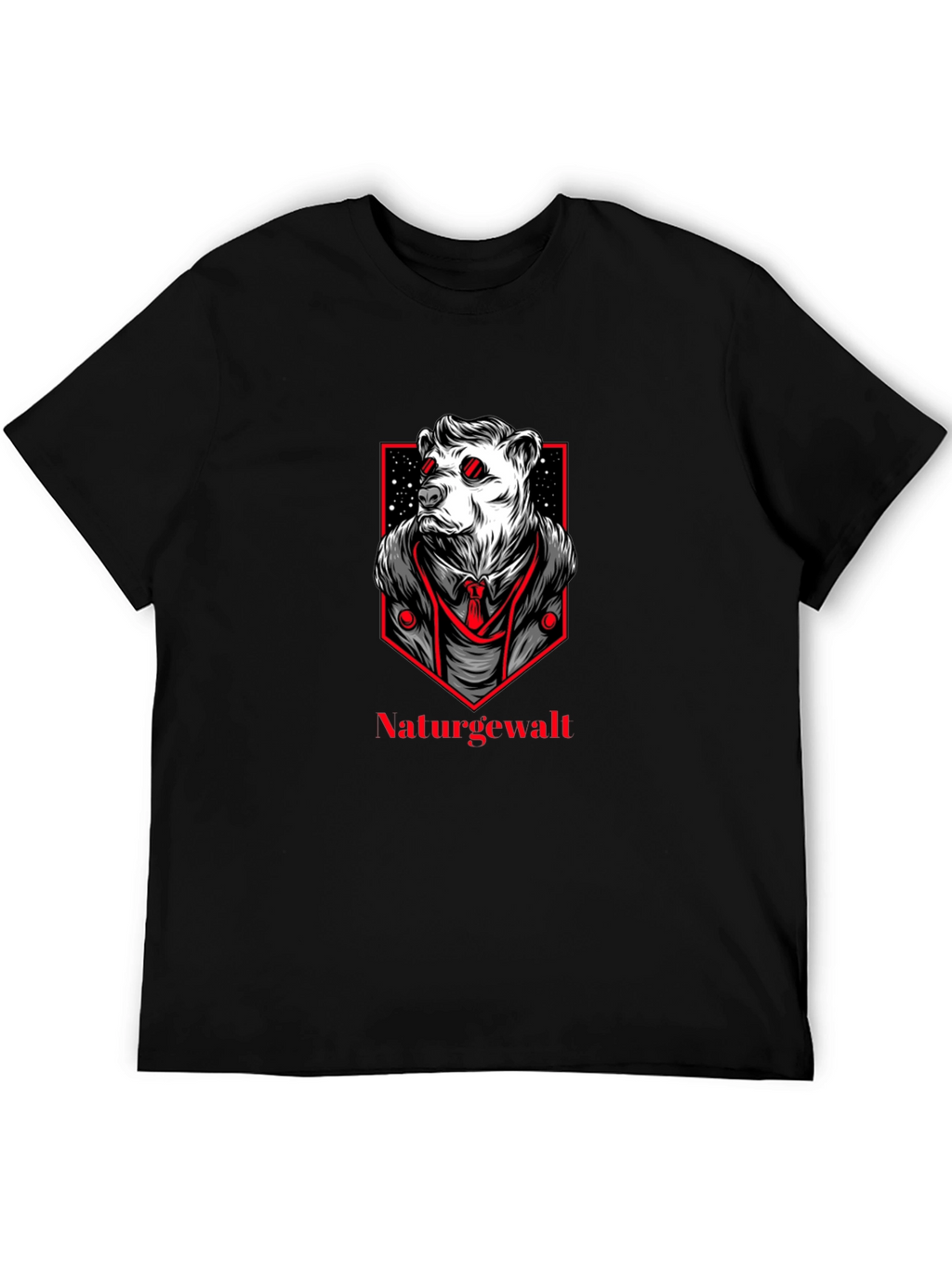 Natures Force Bear Graphic Tee - Black