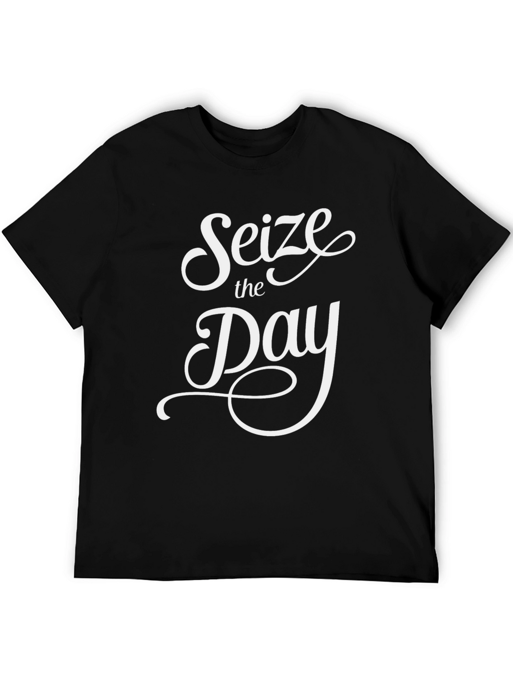 Seize the Day Black Graphic Tee
