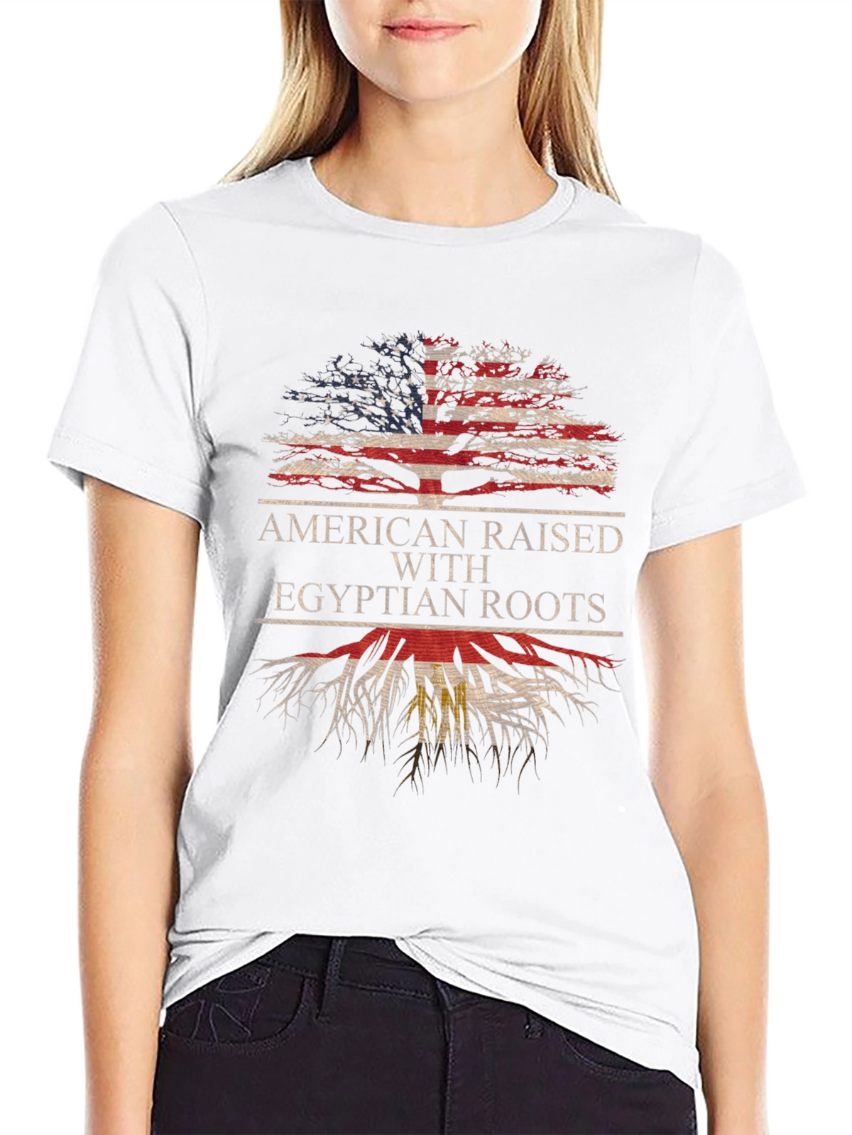 American Raised with Egyptian Roots T-Shirt