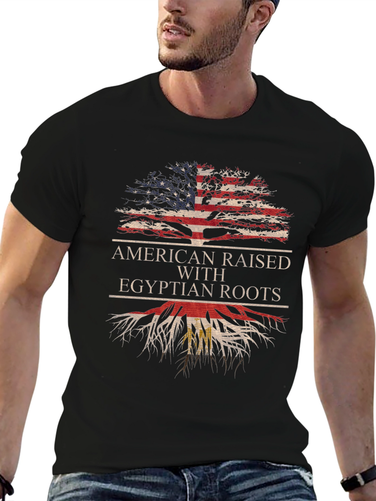 American Raised with Egyptian Roots T-Shirt