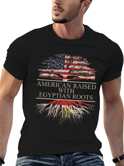 American Raised with Egyptian Roots T-Shirt
