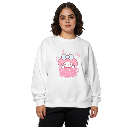 Cozy Coffee?Cup My Melody Kawaii Crewneck Sweatshirt