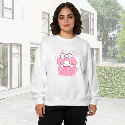 Cozy Coffee?Cup My Melody Kawaii Crewneck Sweatshirt