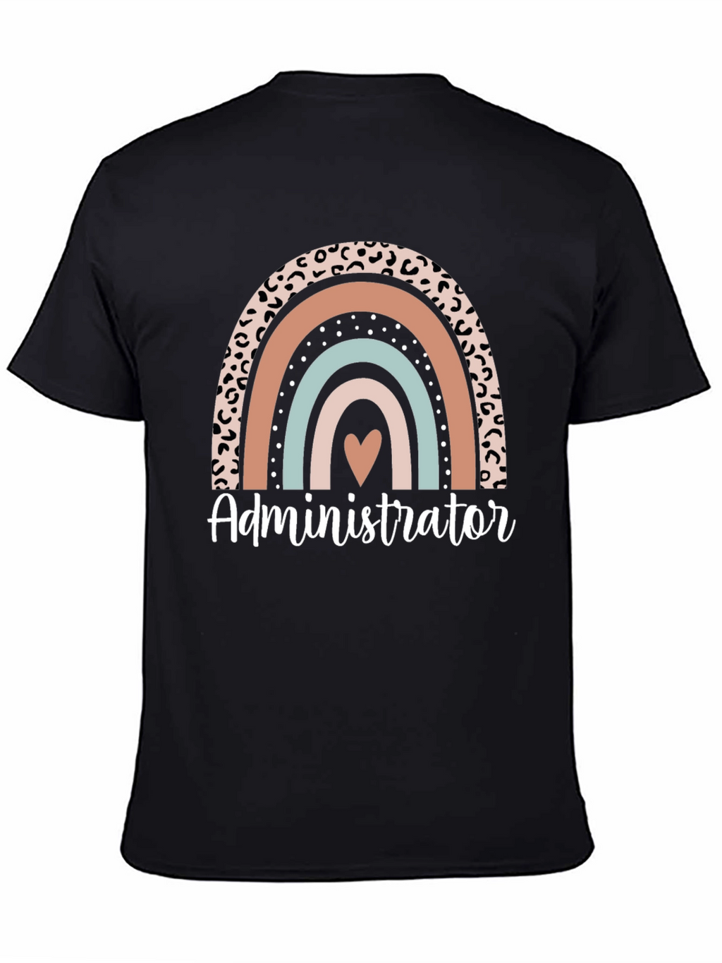 Administrator Rainbow Heart Graphic Tee