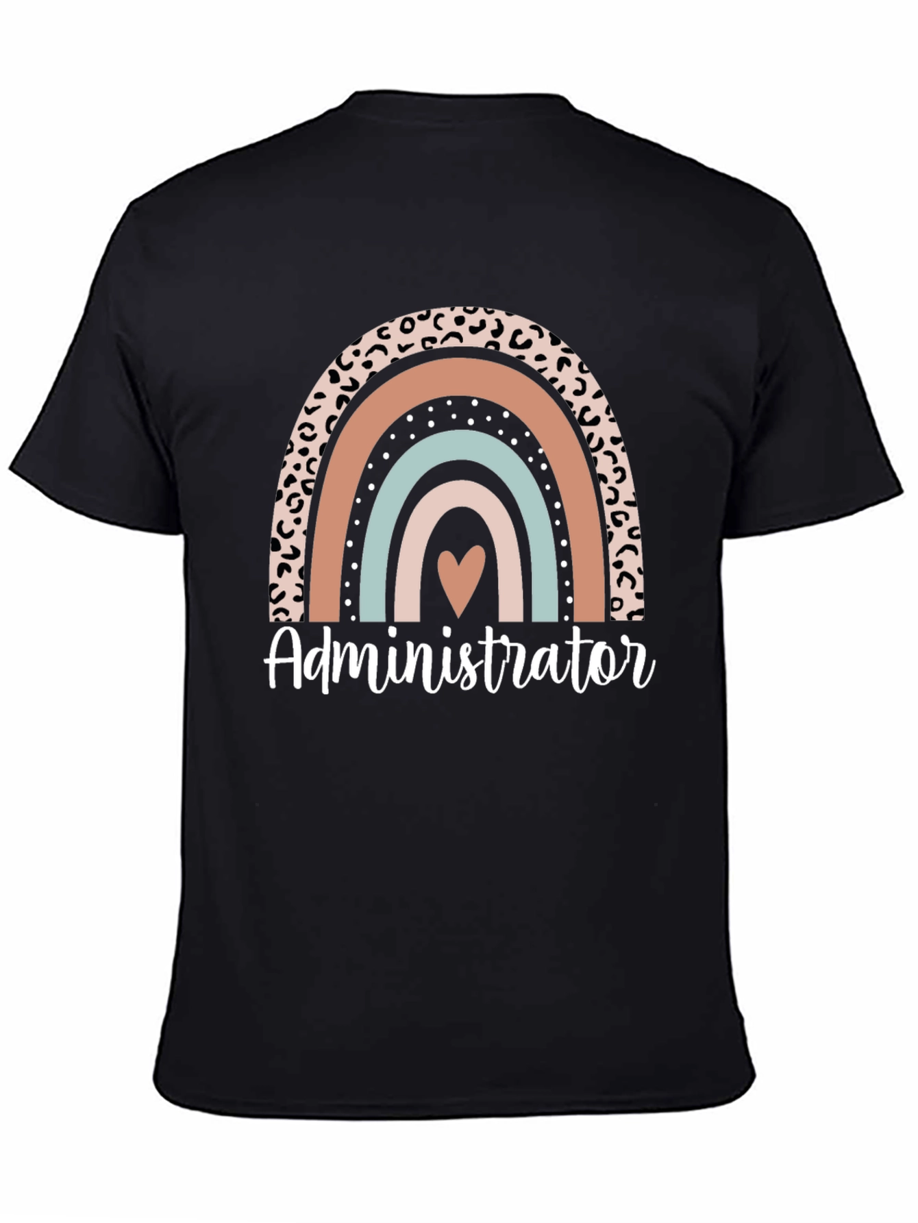 Administrator Rainbow Heart Graphic Tee