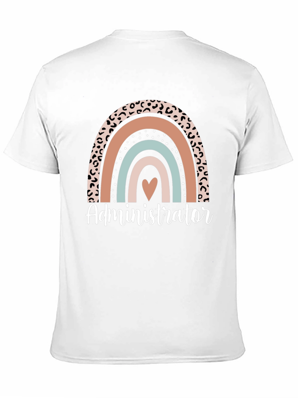 Administrator Rainbow Heart Graphic Tee
