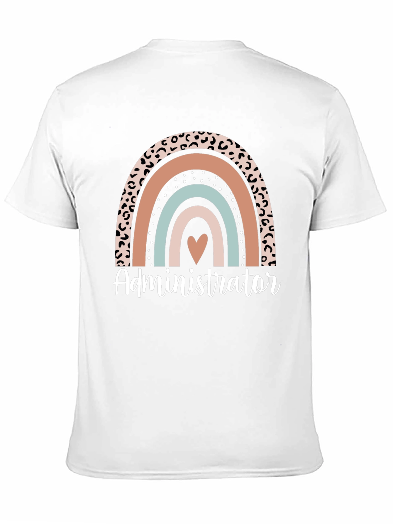 Administrator Rainbow Heart Graphic Tee