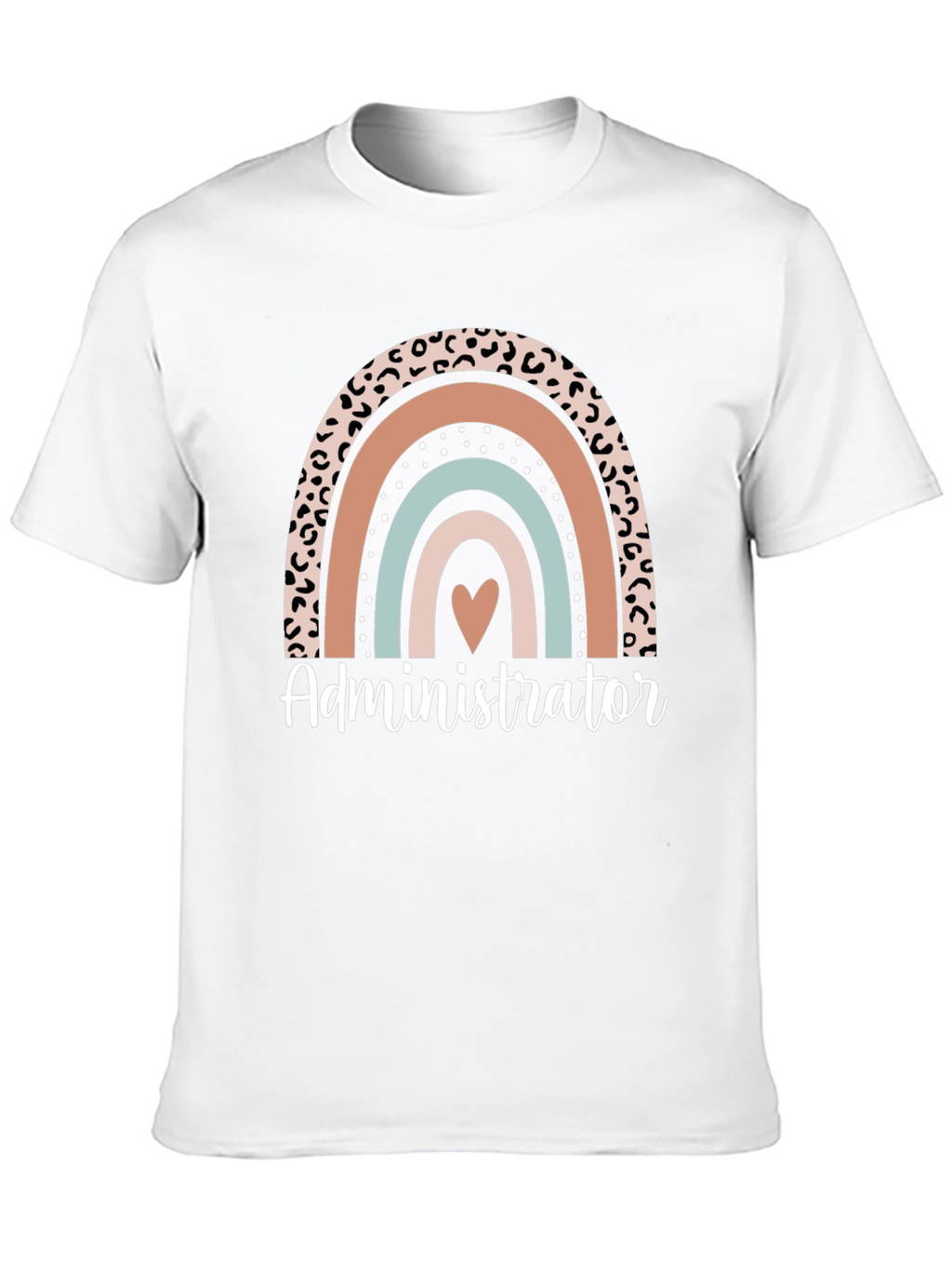 Administrator Rainbow Heart Graphic Tee