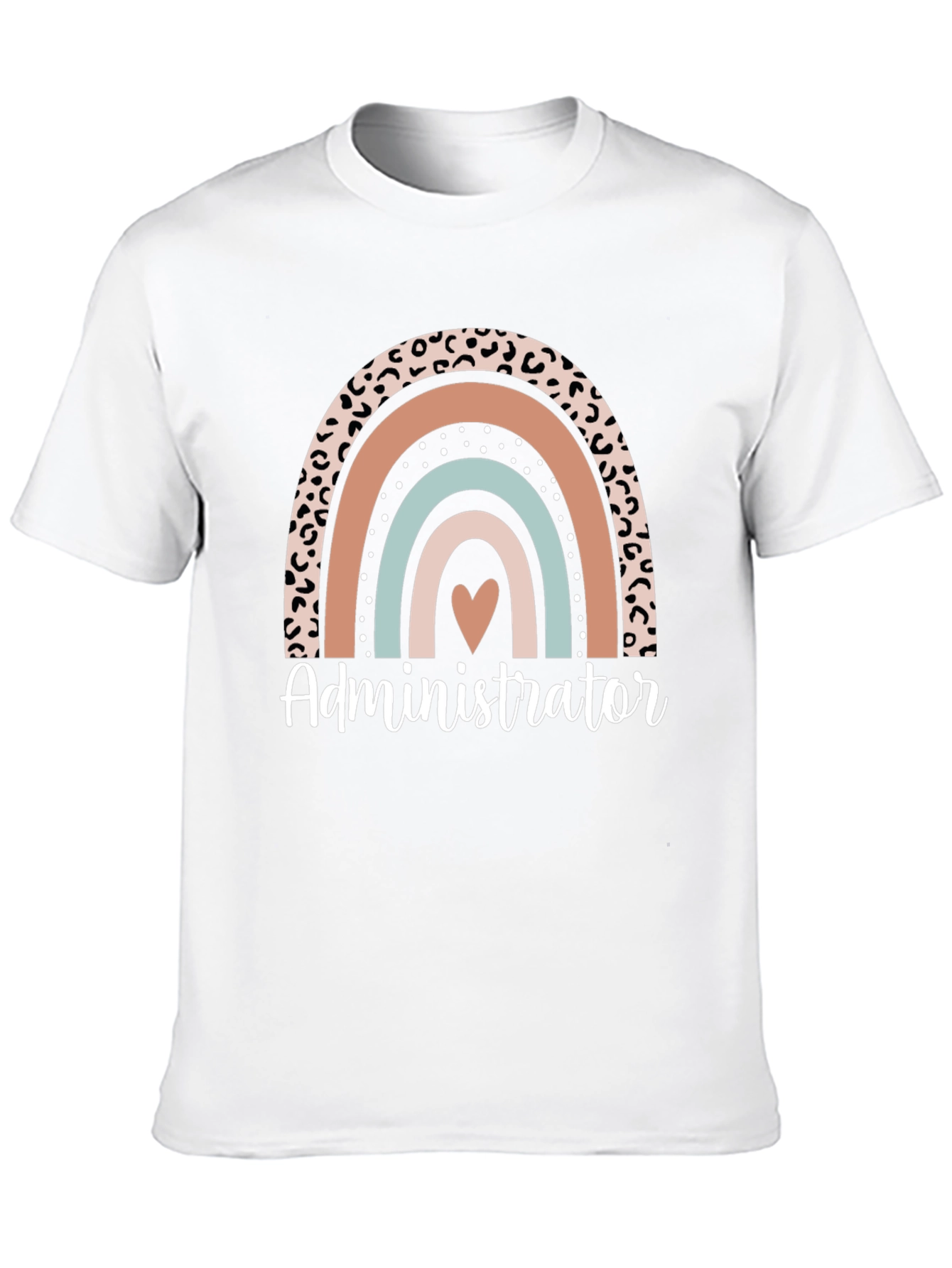 Administrator Rainbow Heart Graphic Tee