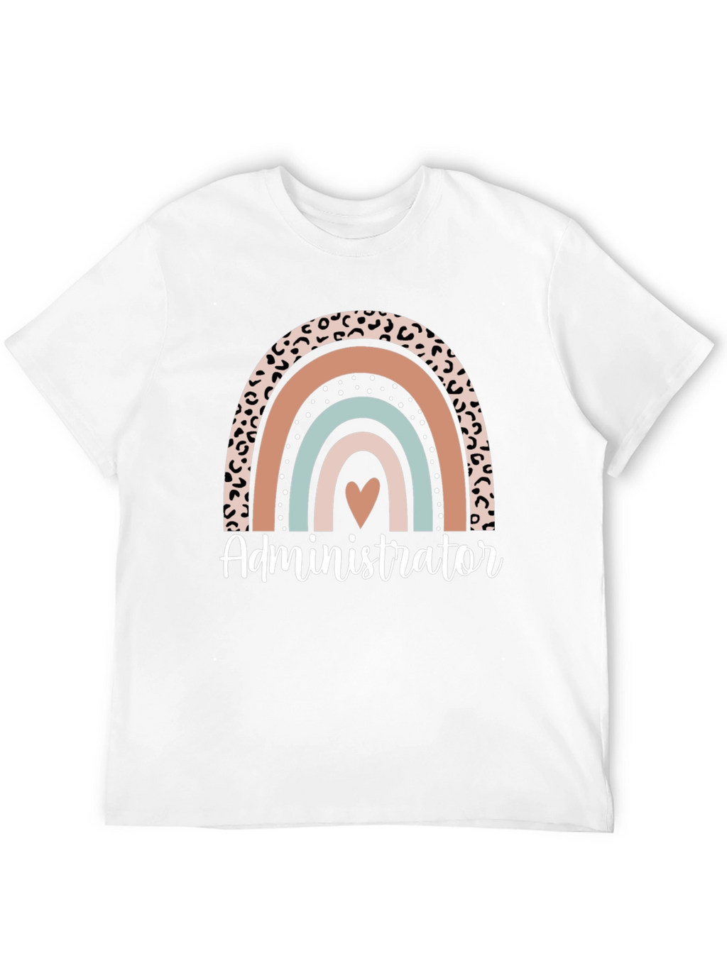 Administrator Rainbow Heart Graphic Tee