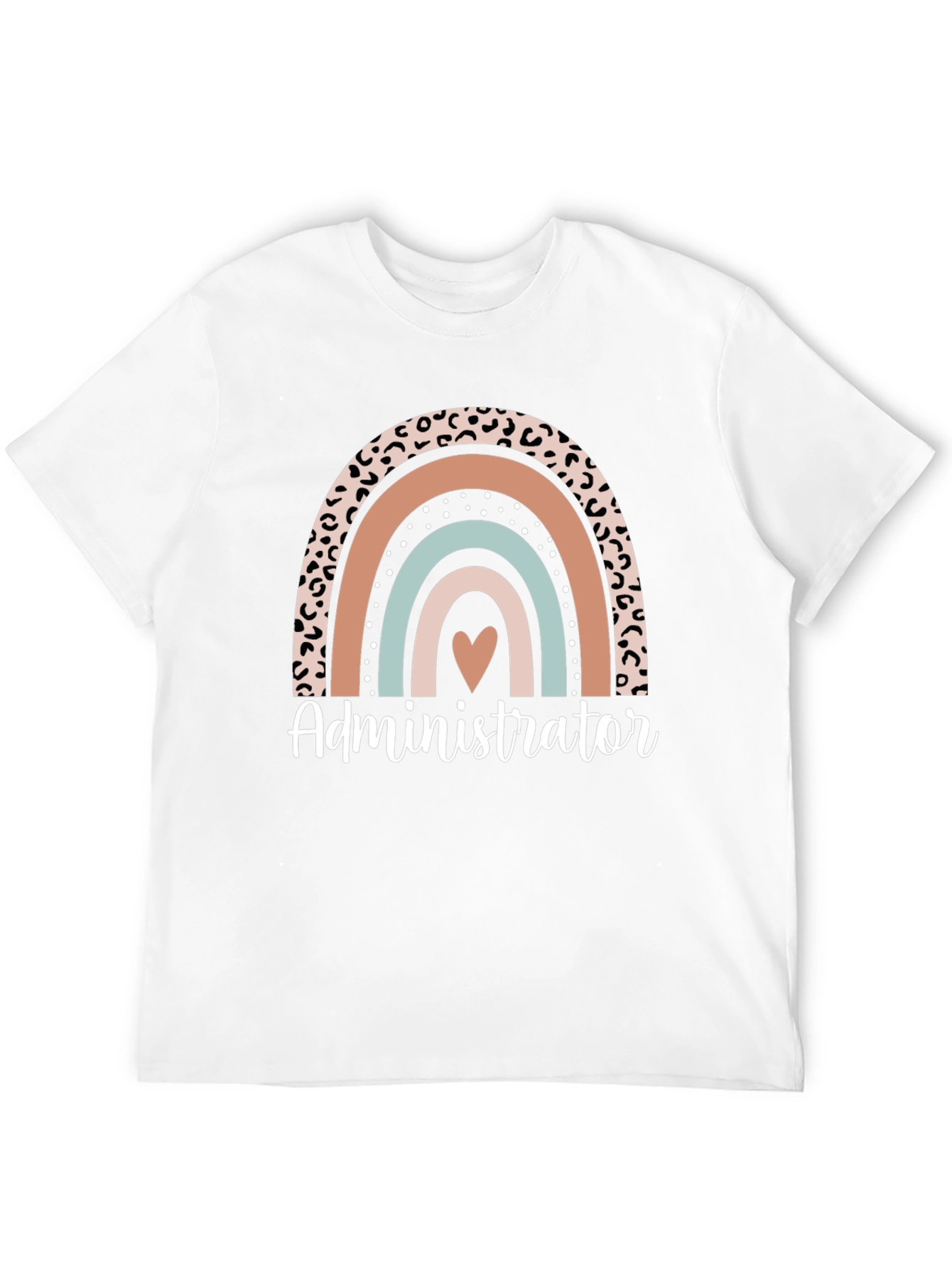 Administrator Rainbow Heart Graphic Tee