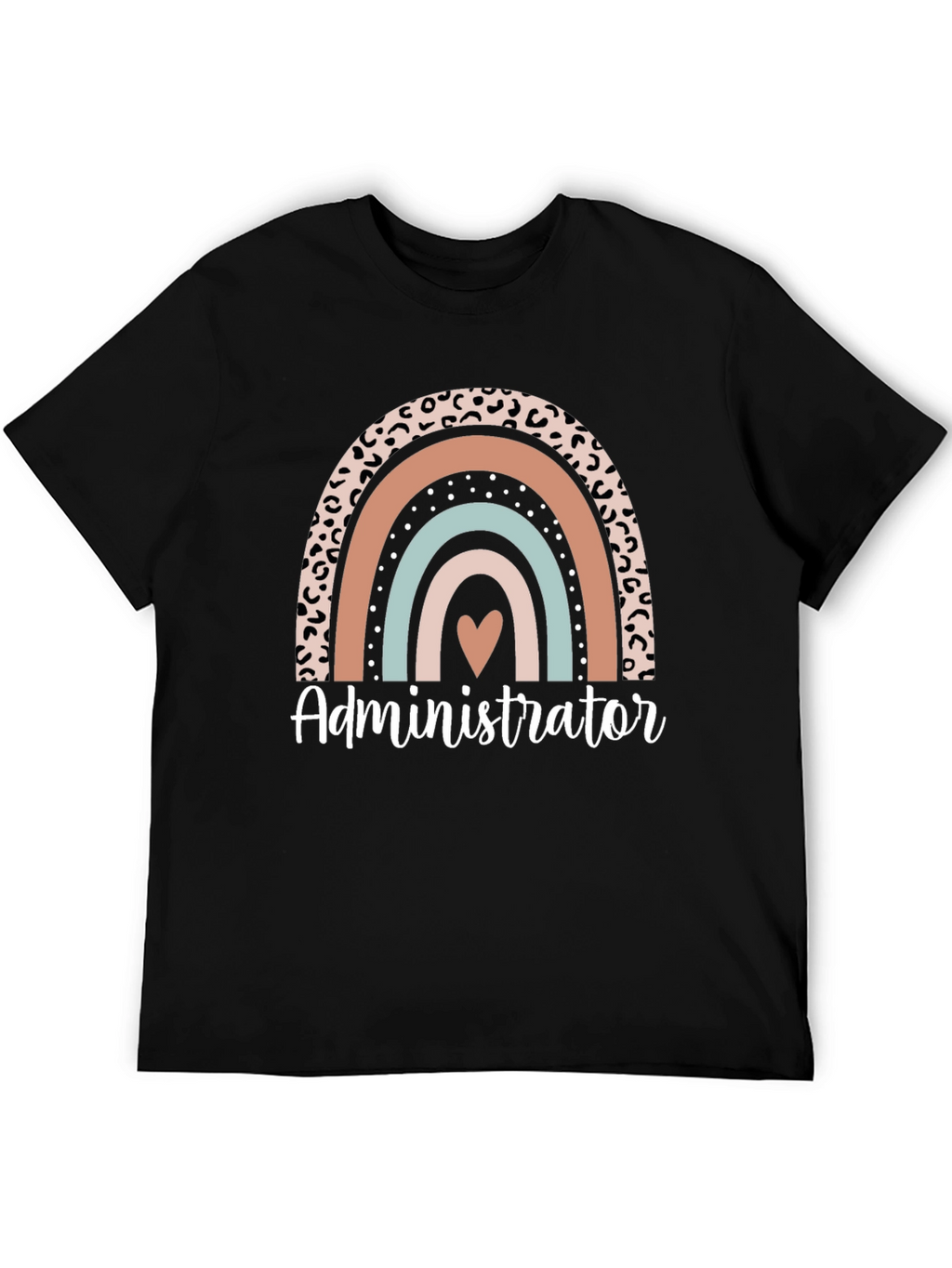 Administrator Rainbow Heart Graphic Tee
