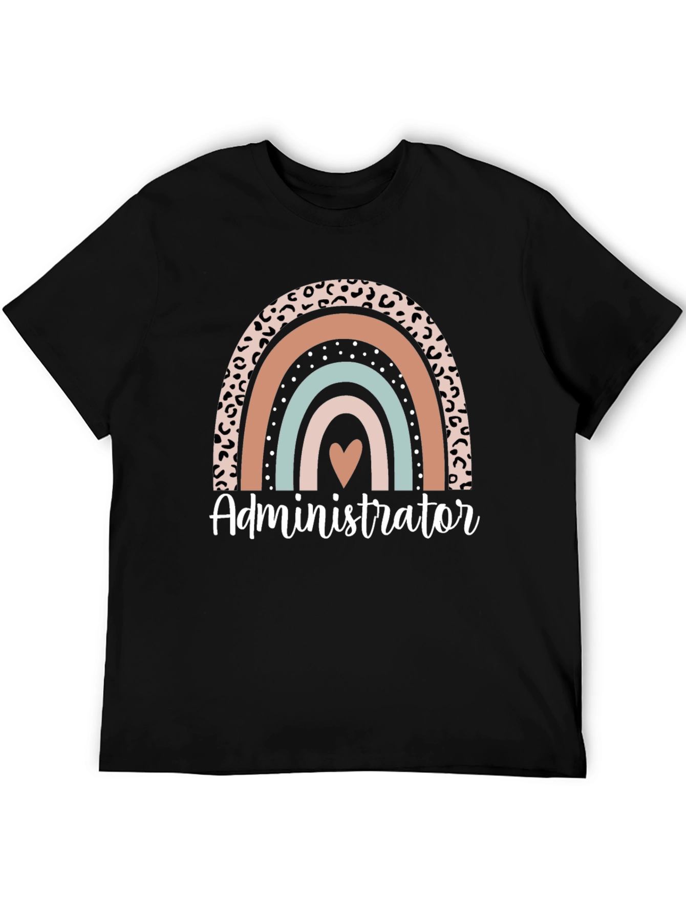 Administrator Rainbow Heart Graphic Tee