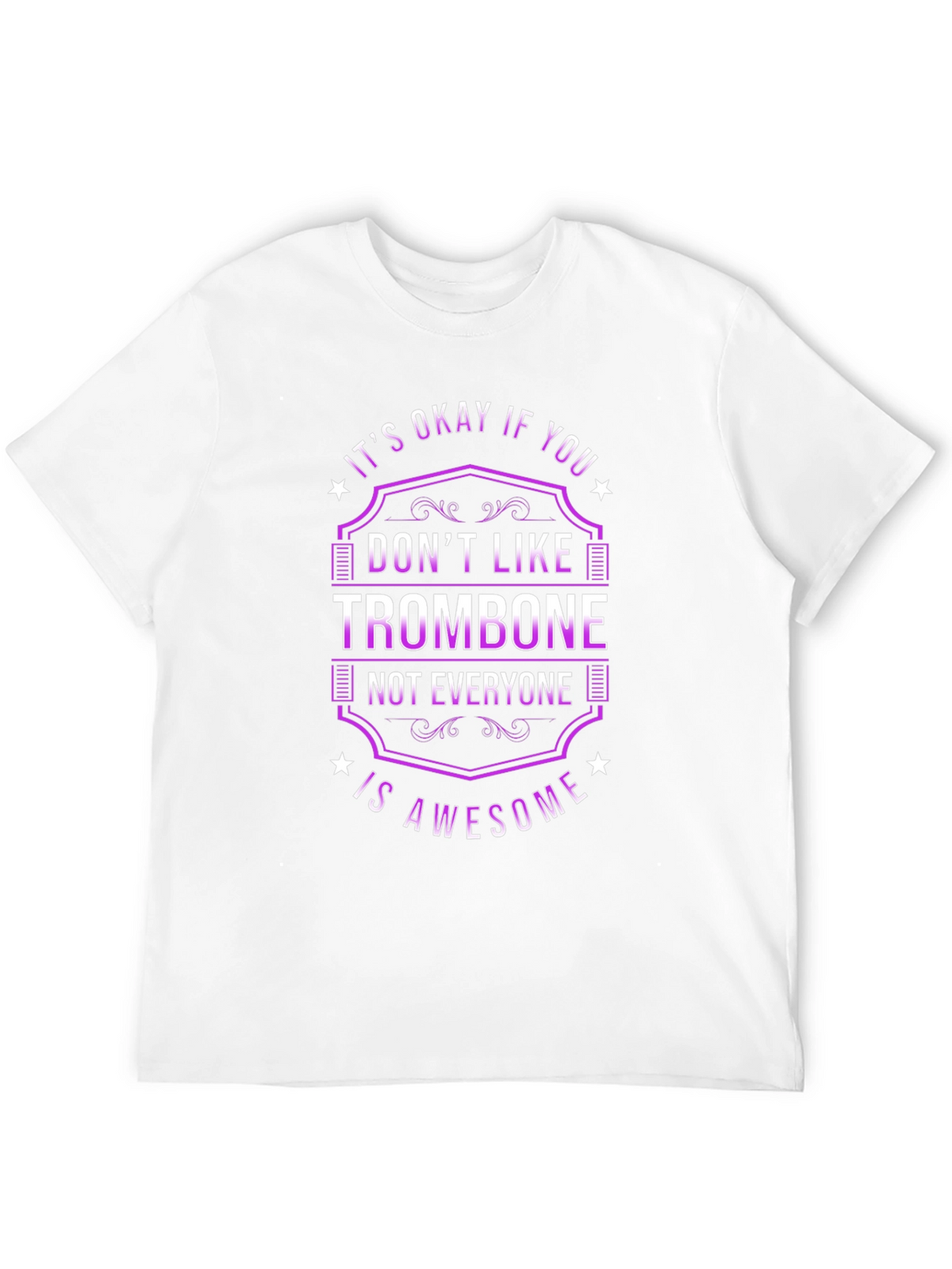 Trombone Awesome Funny Music Graphic Tee