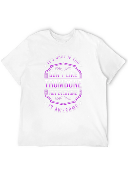 Trombone Awesome Funny Music Graphic Tee