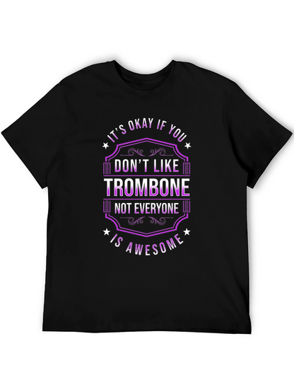 Trombone Awesome Funny Music Graphic Tee