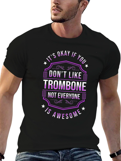 Trombone Awesome Funny Music Graphic Tee