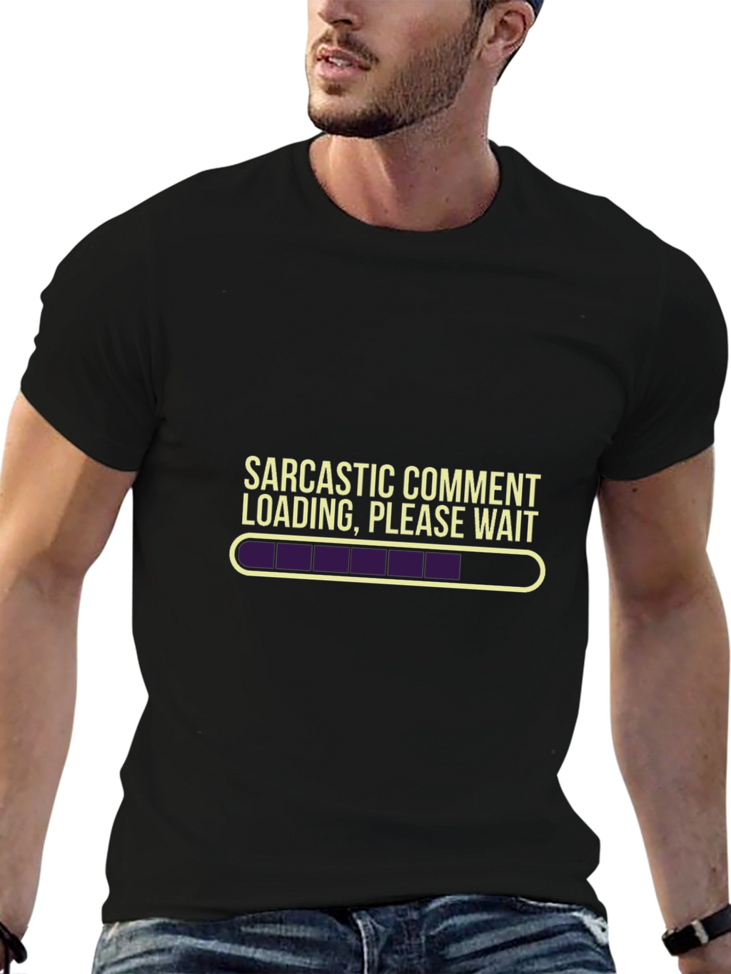 Sarcastic Comment Loading T-Shirt - Funny Novelty Tee