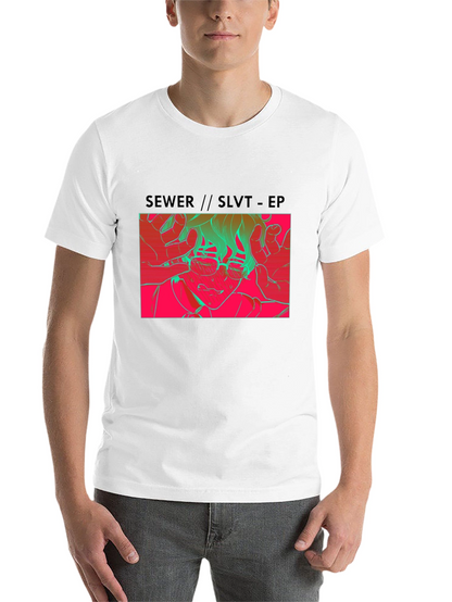 SEWER//SLVT-EP Graphic Print Black T-Shirt