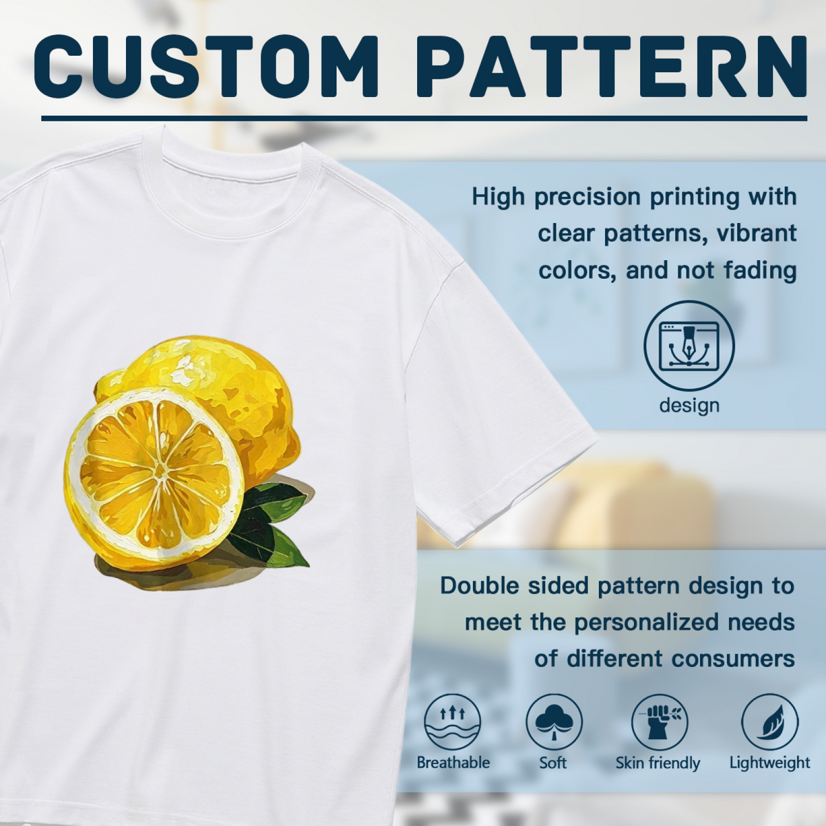 Zesty Hand-Painted Lemon Summer Plus Size Tee