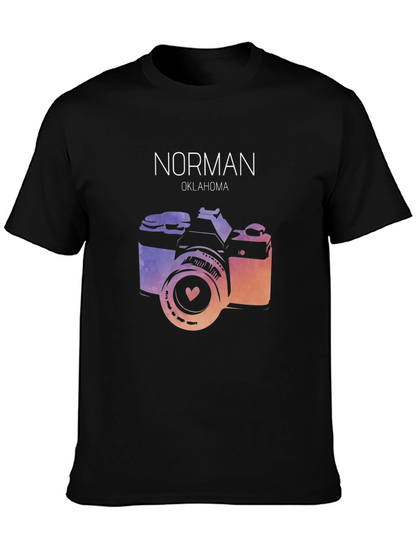 Norman Oklahoma Camera Graphic T-Shirt