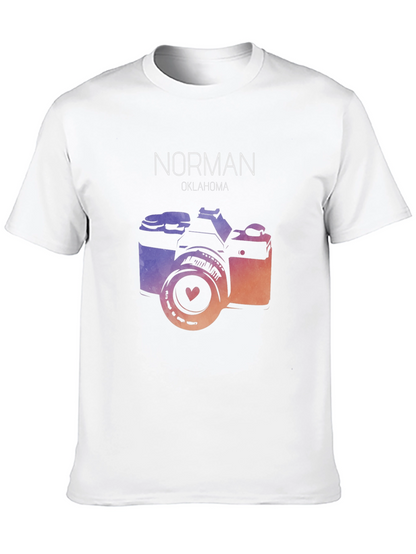 Norman Oklahoma Camera Graphic T-Shirt