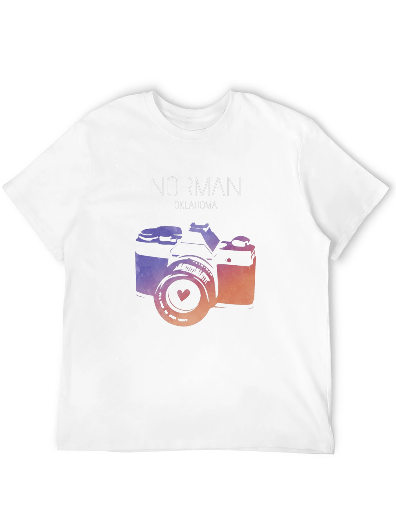 Norman Oklahoma Camera Graphic T-Shirt