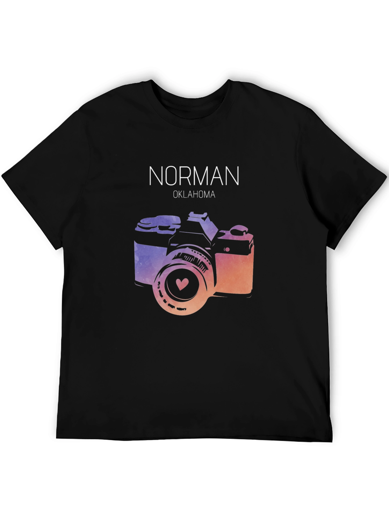 Norman Oklahoma Camera Graphic T-Shirt