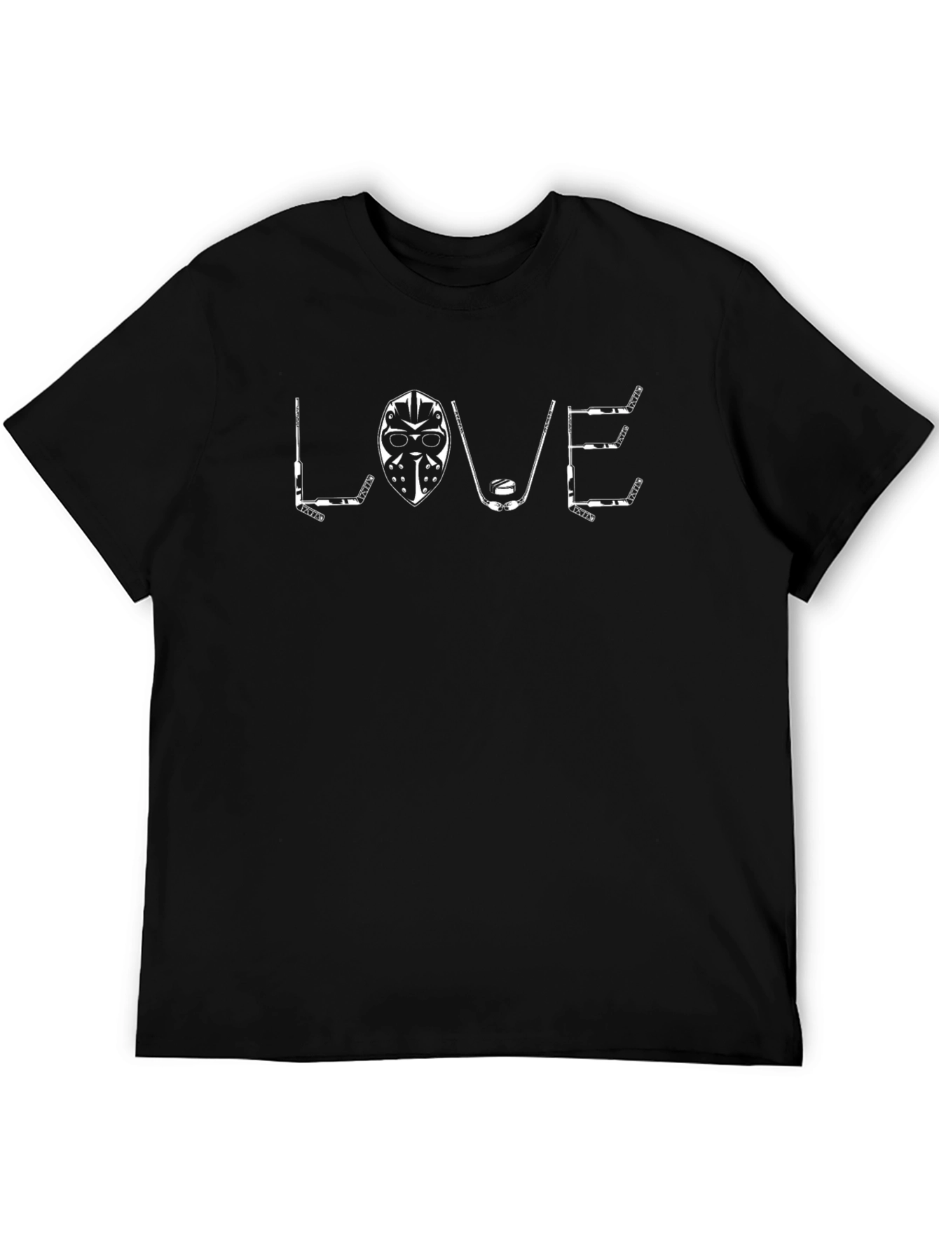 Hockey Love T-Shirt - Black Cotton Tee