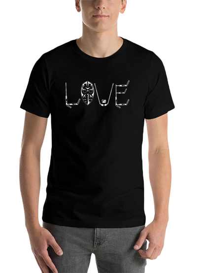Hockey Love T-Shirt - Black Cotton Tee