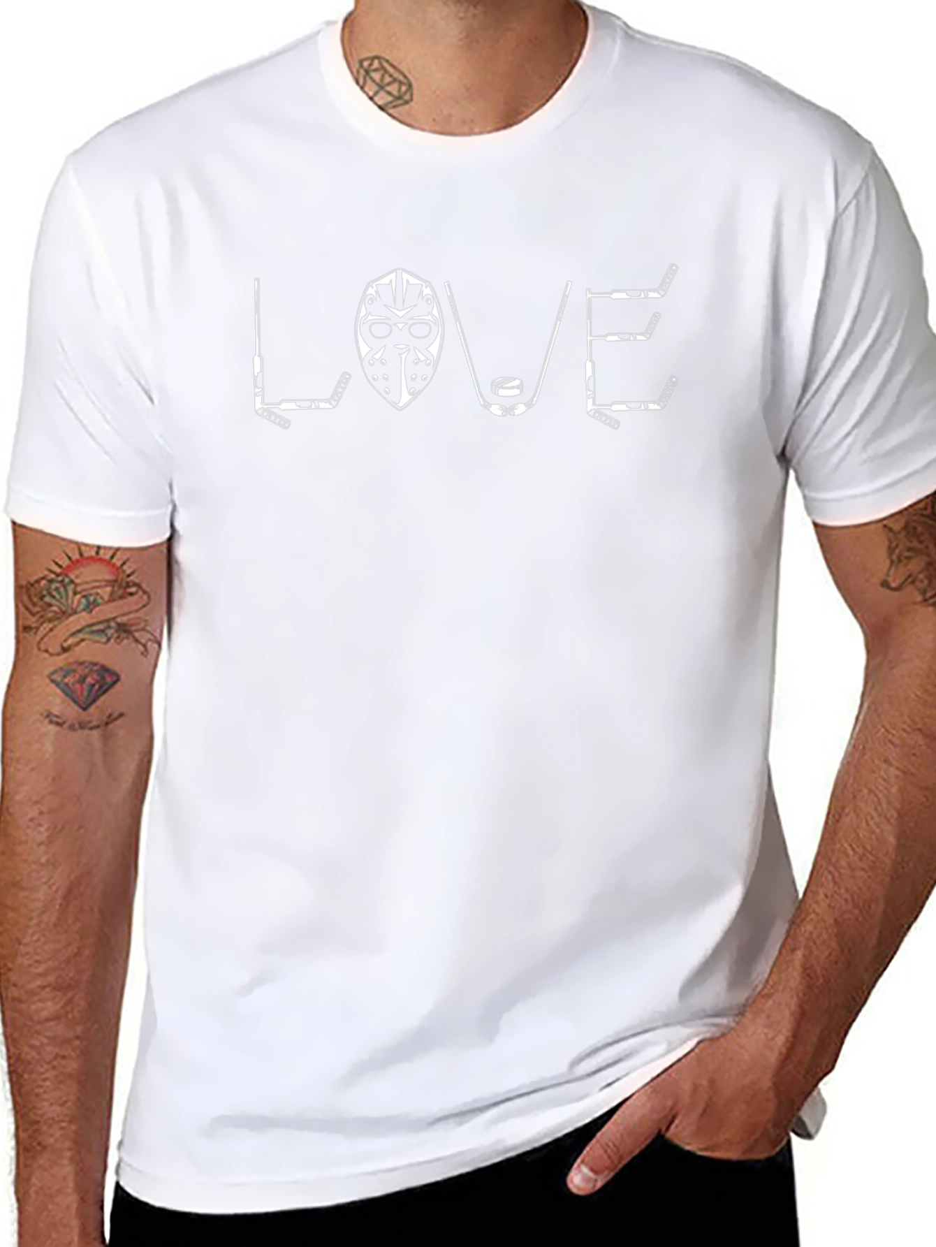 Hockey Love T-Shirt - Black Cotton Tee