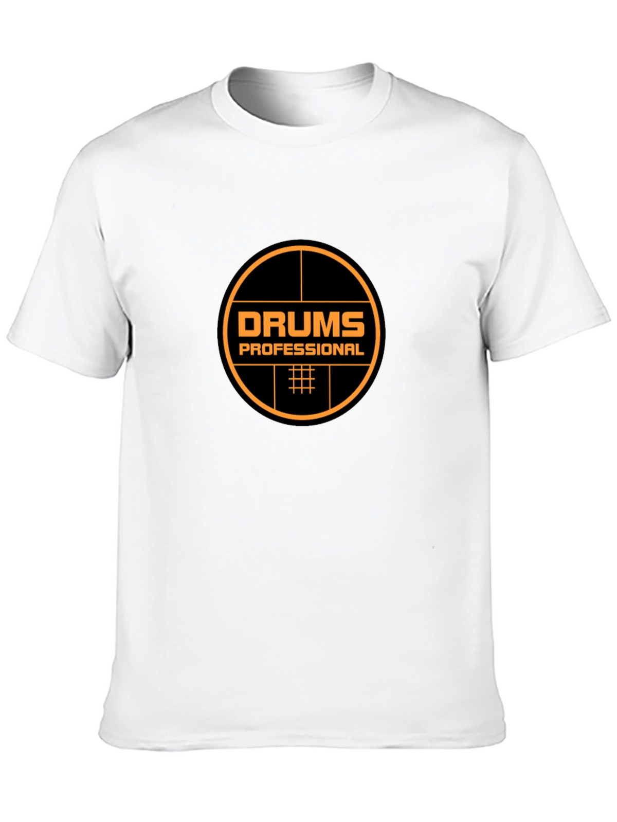 Drums Professional Black T-Shirt - Music Lover Tee