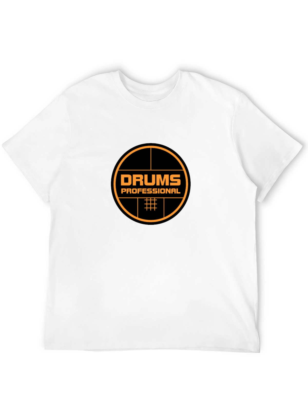 Drums Professional Black T-Shirt - Music Lover Tee