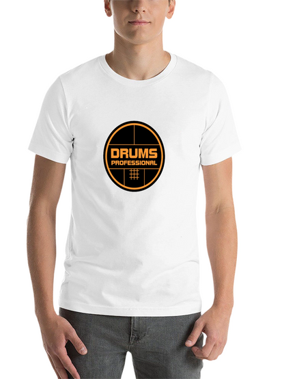 Drums Professional Black T-Shirt - Music Lover Tee