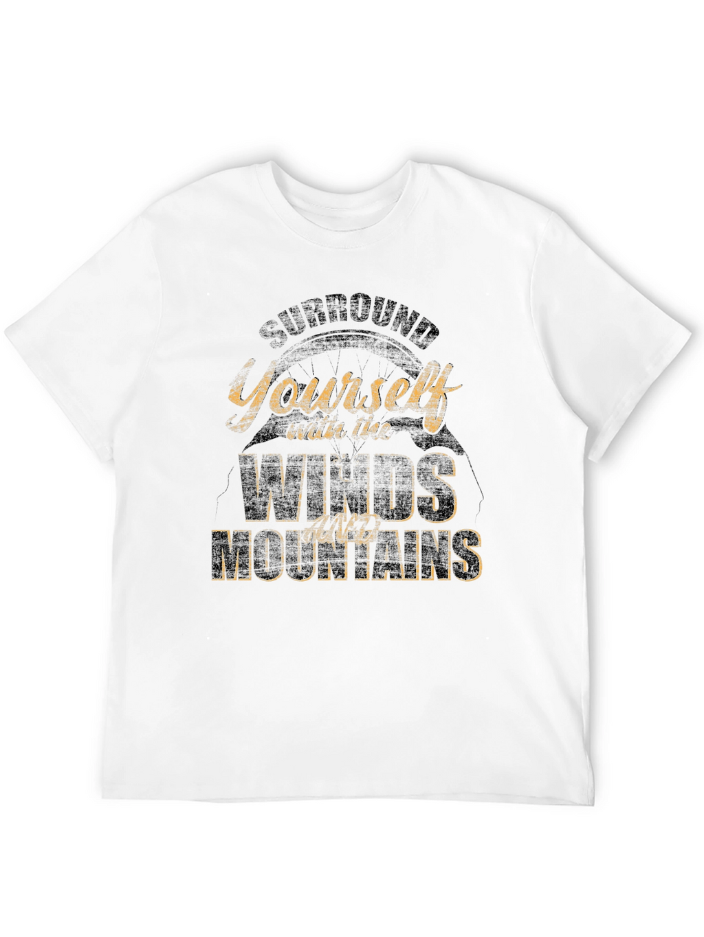 Mountains & Winds Graphic Tee - Black Casual Shirt