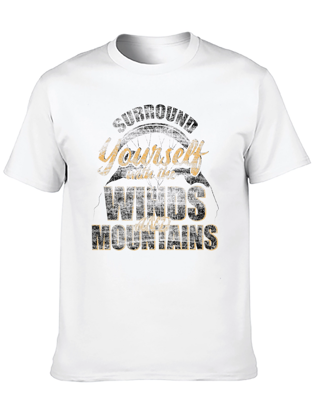 Mountains & Winds Graphic Tee - Black Casual Shirt