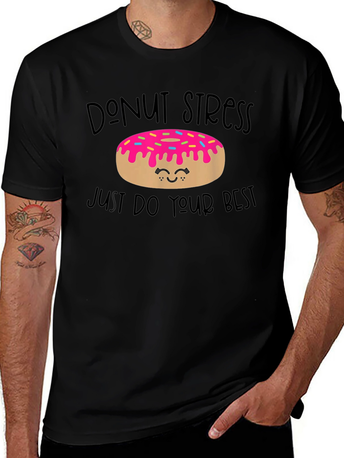 Donut Stress T-Shirt - Positive Vibe Tee