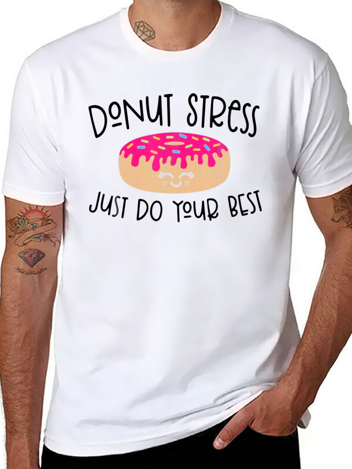 Donut Stress T-Shirt - Positive Vibe Tee