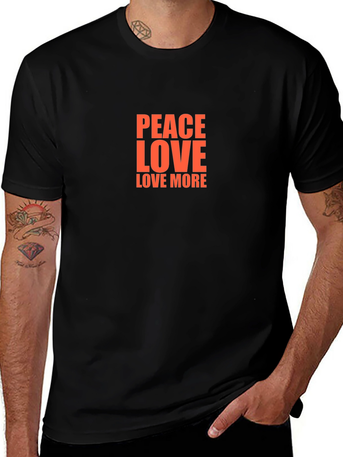 Peace Love Love More Graphic Tee