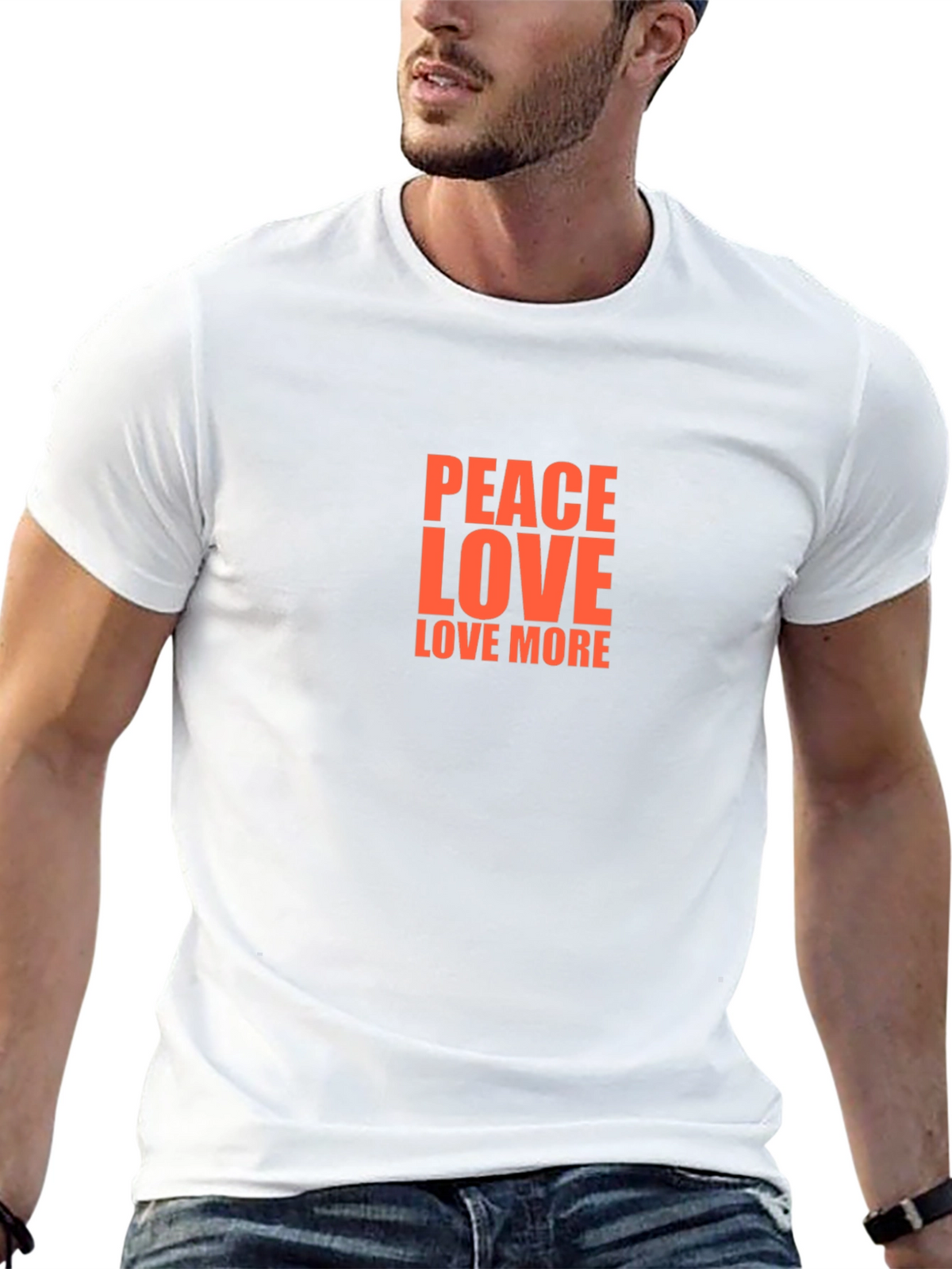 Peace Love Love More Graphic Tee