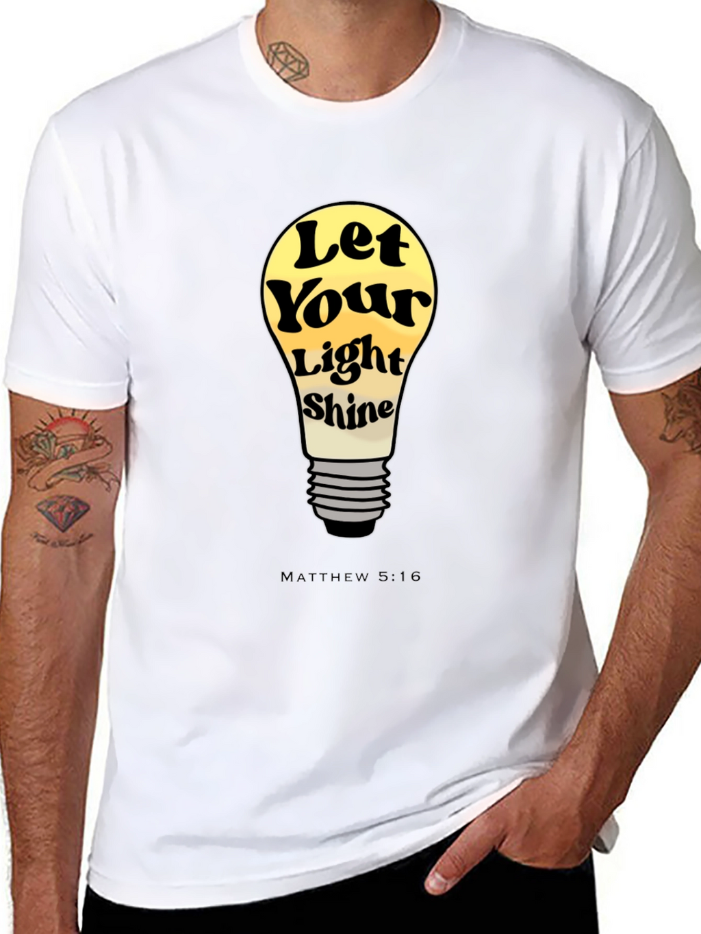 Let Your Light Shine T-Shirt - Matthew 5:16