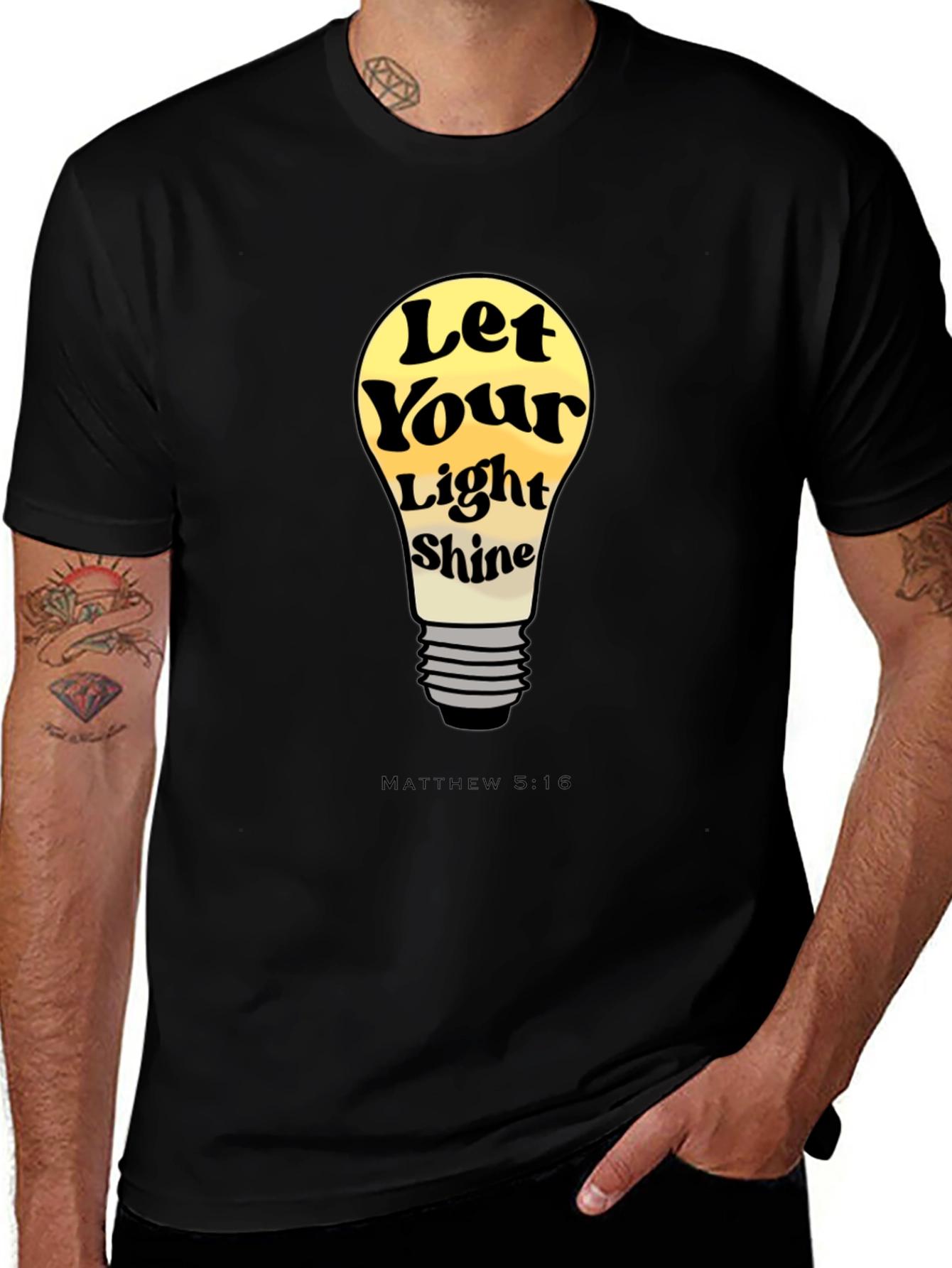 Let Your Light Shine T-Shirt - Matthew 5:16