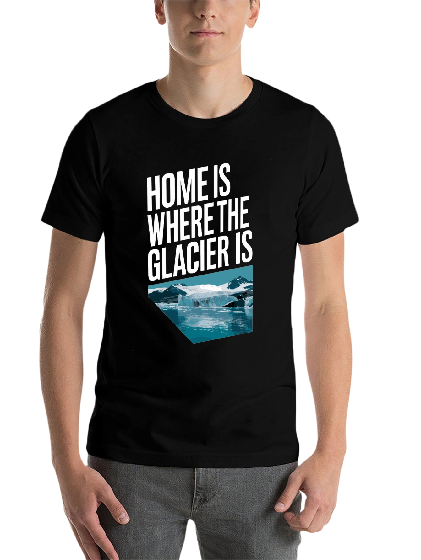 Glacier Graphic Tee - Home Is Where the Glacier Is