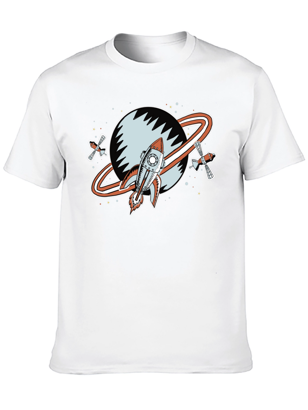 Retro Space Rocket Graphic Tee