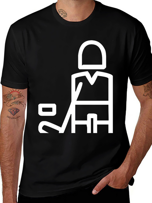 Hockey Player Graphic T-Shirt