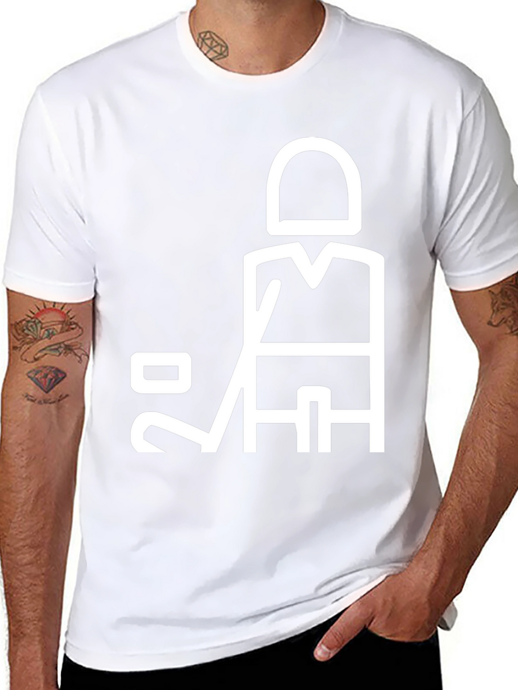 Hockey Player Graphic T-Shirt