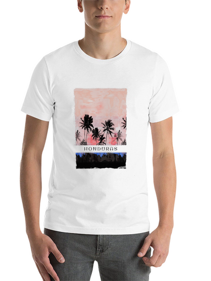 Honduras Palm Tree Sunset Graphic T-Shirt