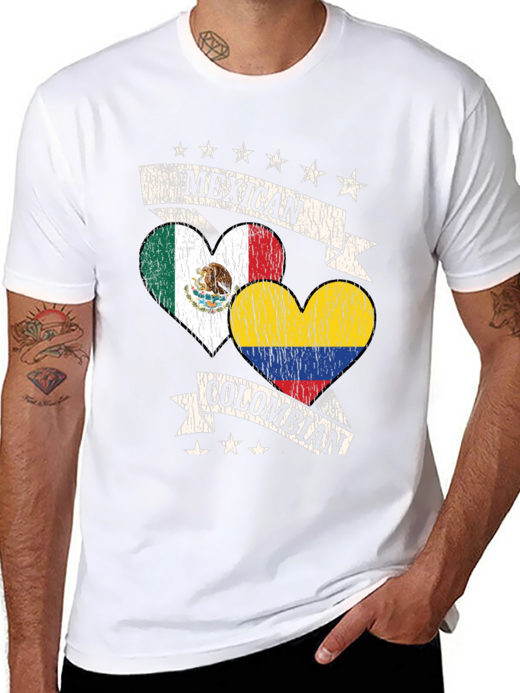 Mexican Colombian Pride T-Shirt